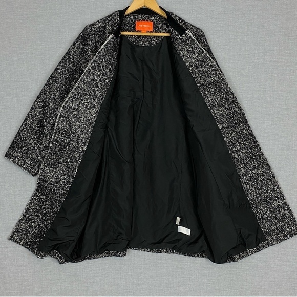 Joe Fresh Jacket Wool Blend Sz 1X Raw Edges Single Button V-Neck - Picture 2 of 9